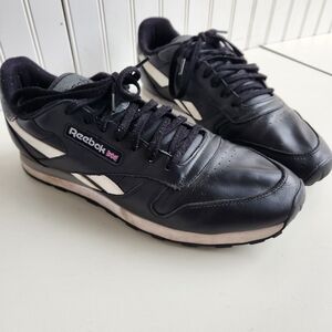 Reebok Men's Classic Vegan Black Lifestyle Shoes GY3612 Leather Sz 13